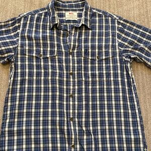 FJALLRAVEN Abisco Cool short sleeve plaid M